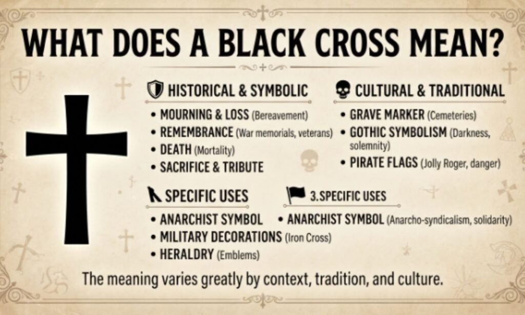 what-does-a-black-cross-mean