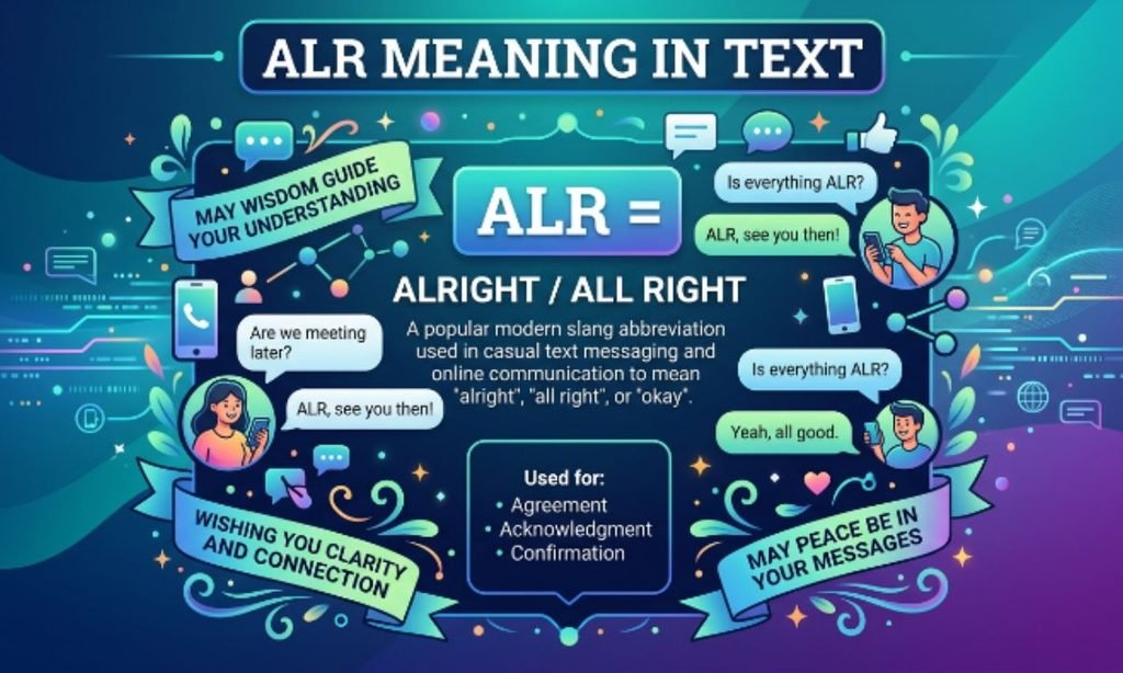 ALR Meaning in Text