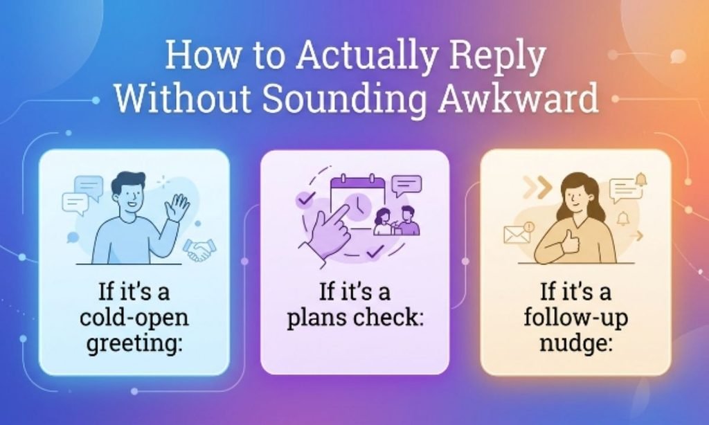 How to Actually Reply Without Sounding Awkward