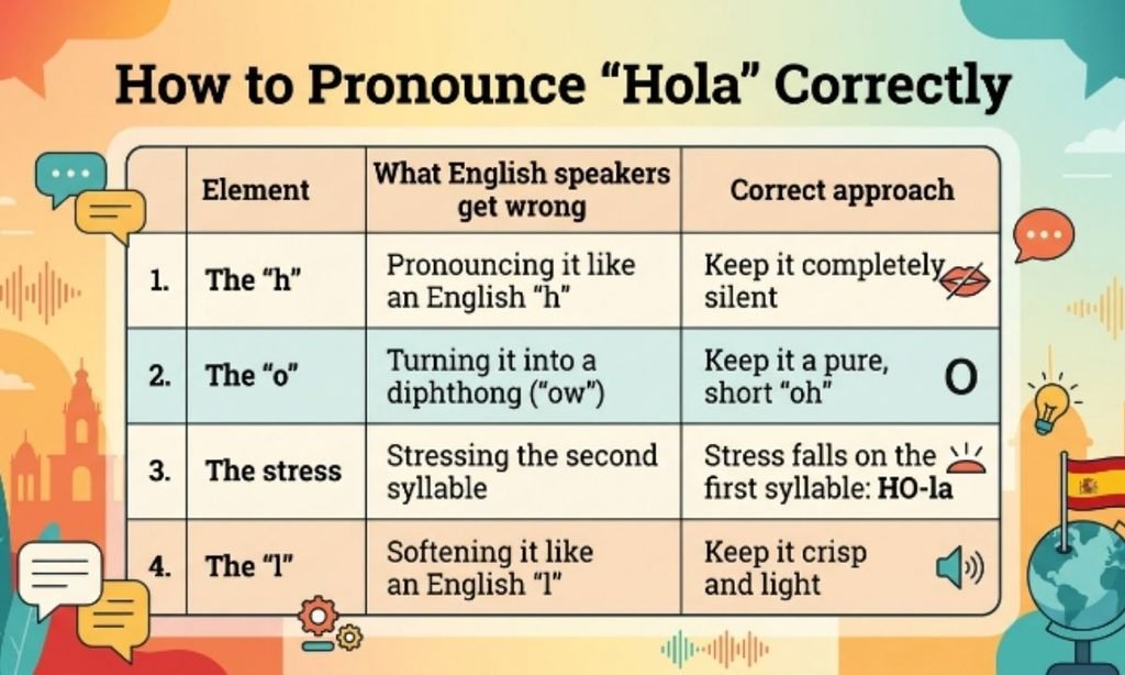 How to Pronounce "Hola" Correctly