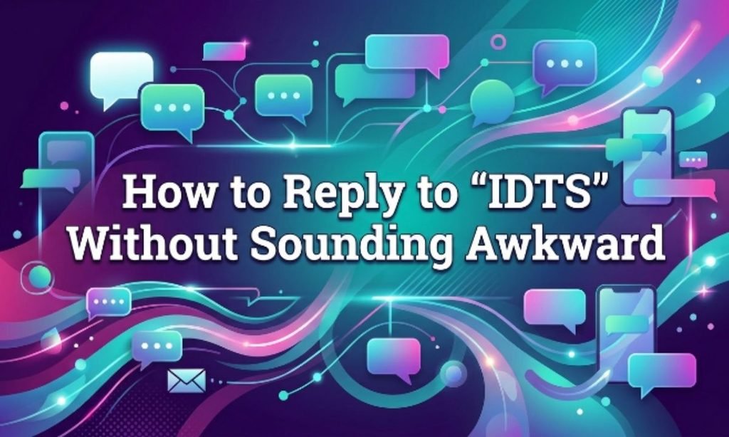 How to Reply to "IDTS" Without Sounding Awkward