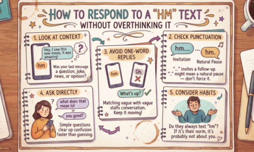 How to Respond to a "Hm" Text Without Overthinking It