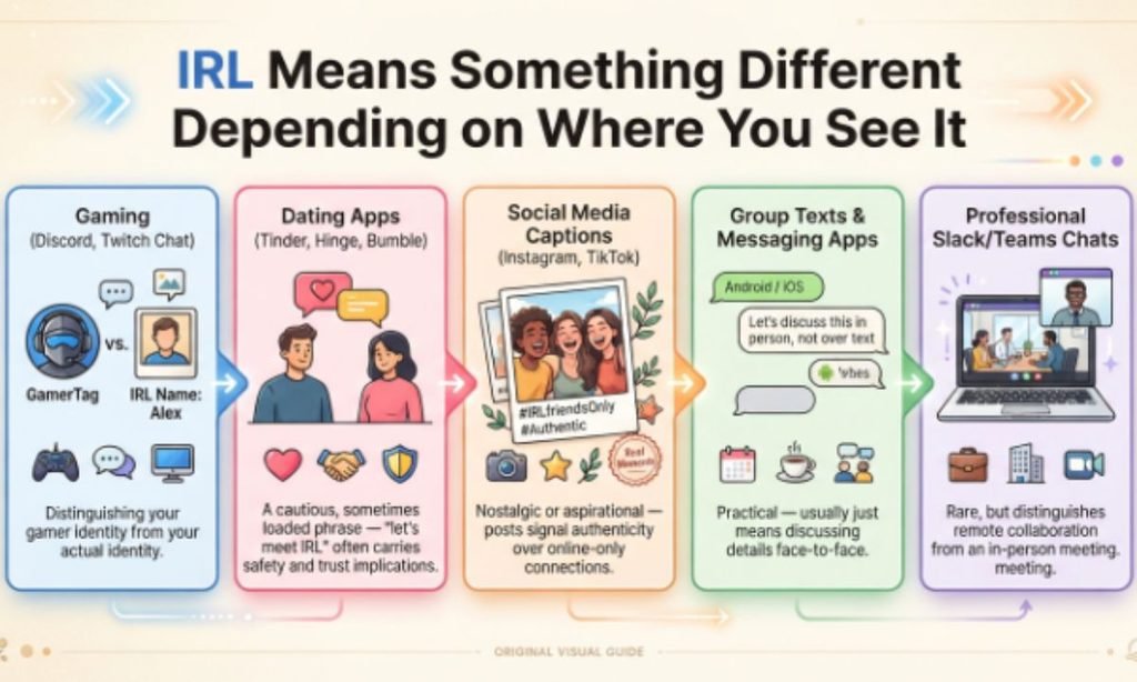 IRL Means Something Different Depending on Where You See It