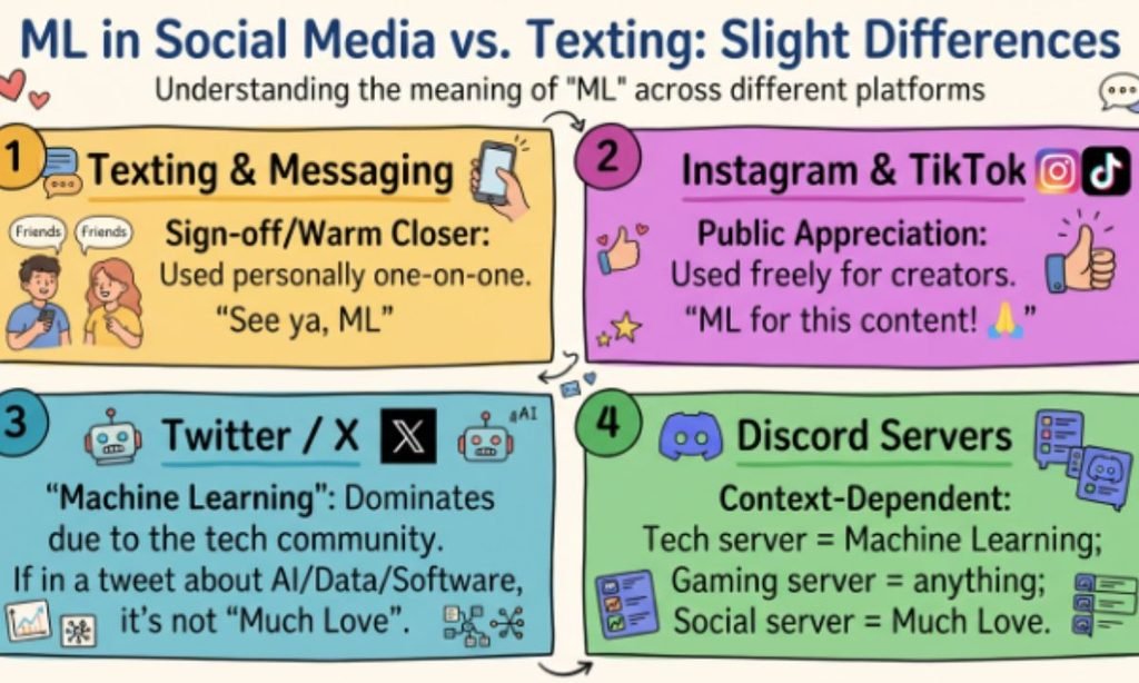 ML in Social Media vs. Texting: Slight Differences
