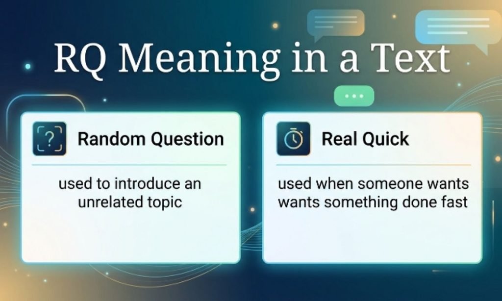 RQ Meaning in a Text