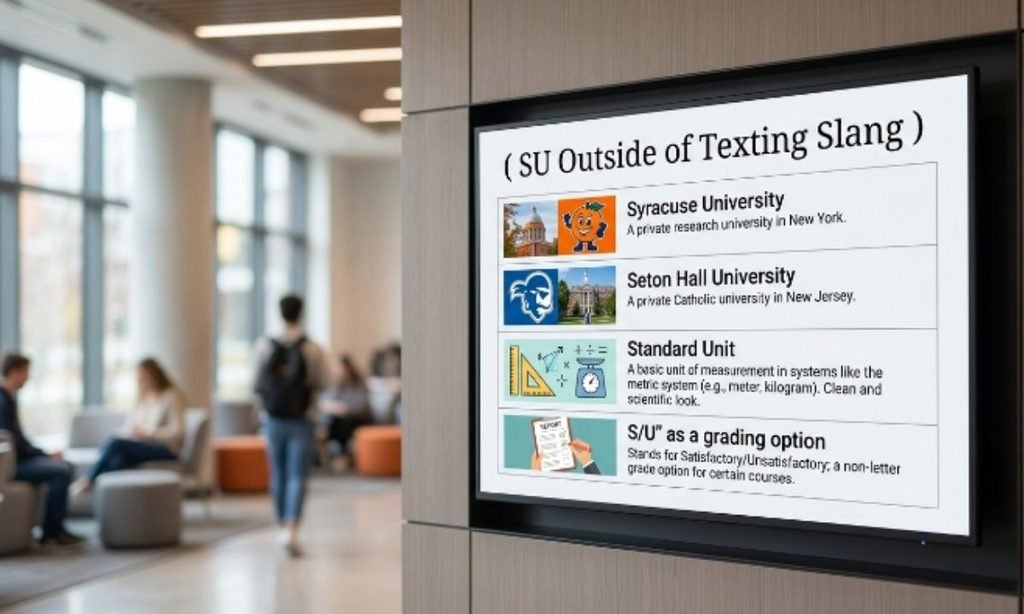 SU Outside of Texting Slang 