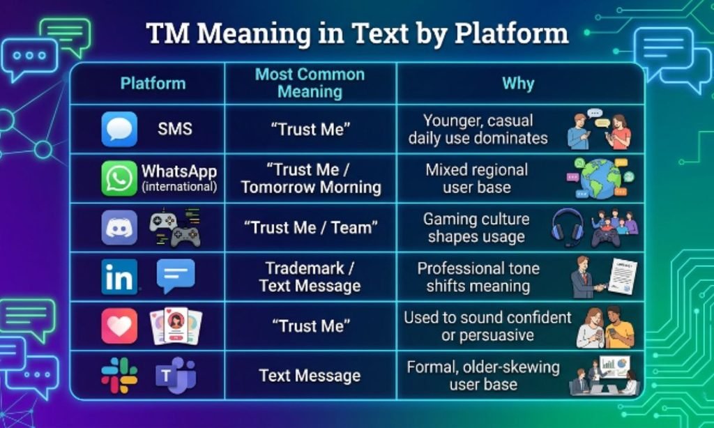 TM Meaning in Text by Platform