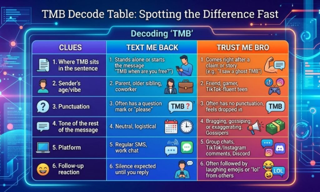 TMB Decode Table: Spotting the Difference Fast