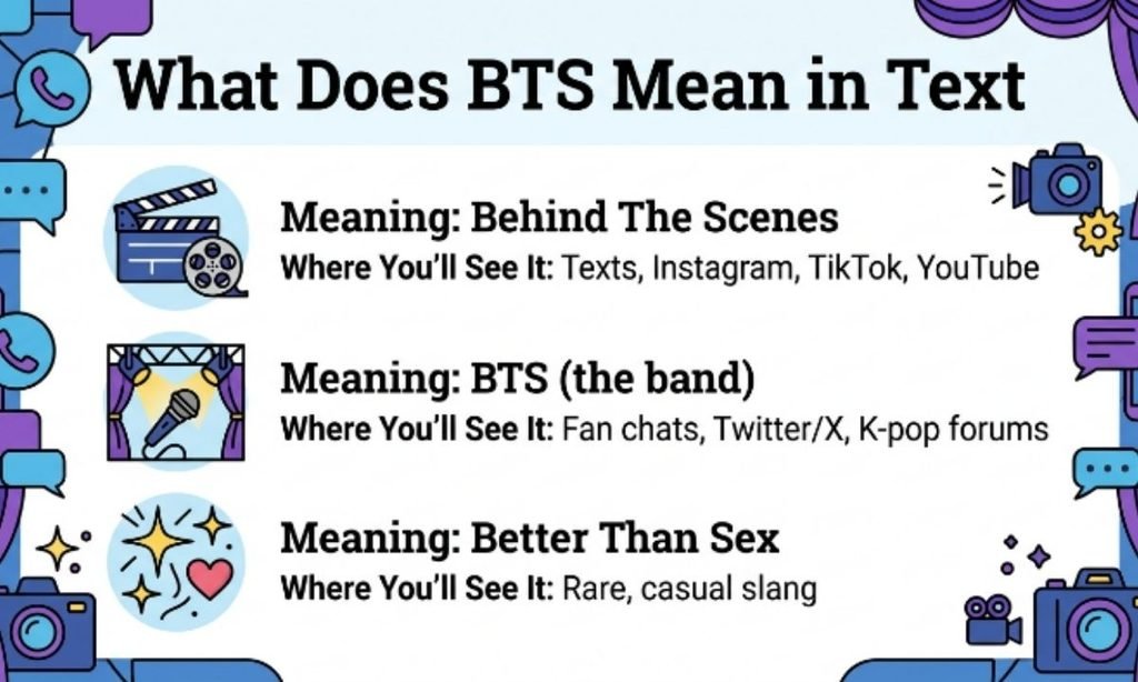 What Does BTS Mean in Text