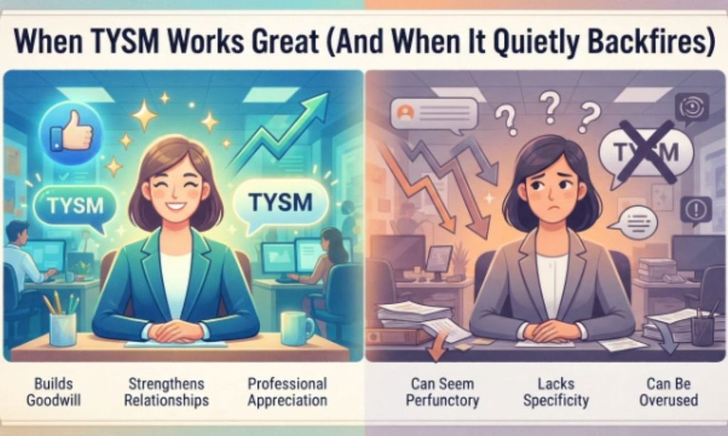 When TYSM Works Great (And When It Quietly Backfires)