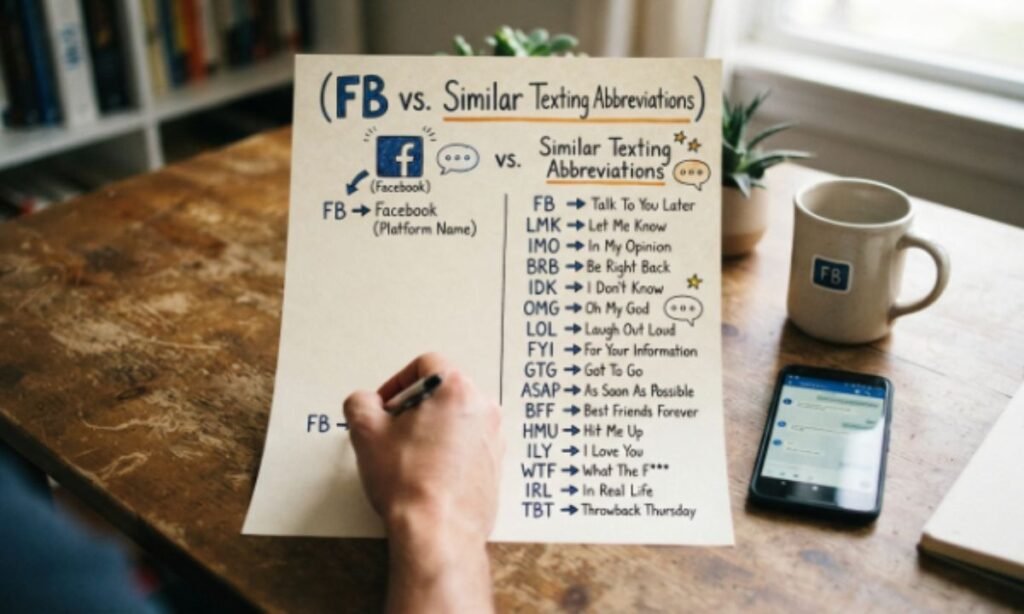 FB vs. Similar Texting Abbreviations