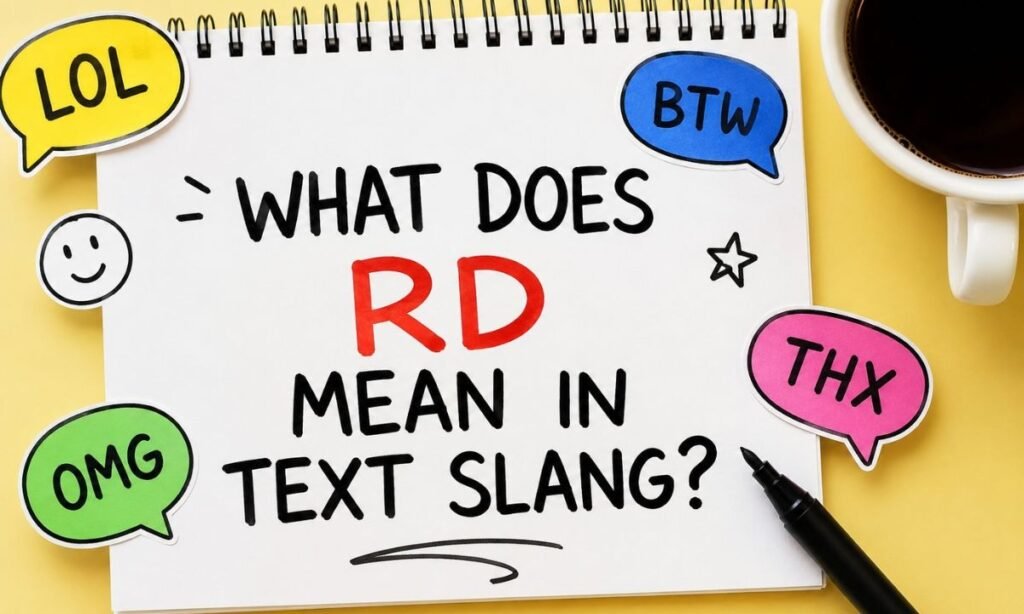 What Does RD Mean in Text Slang