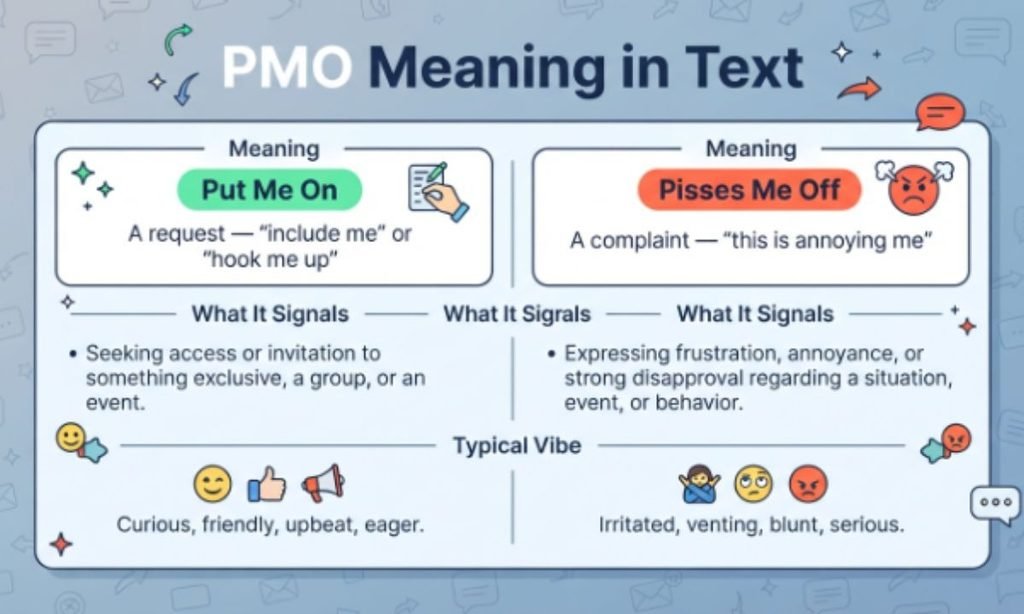 PMO Meaning in Text