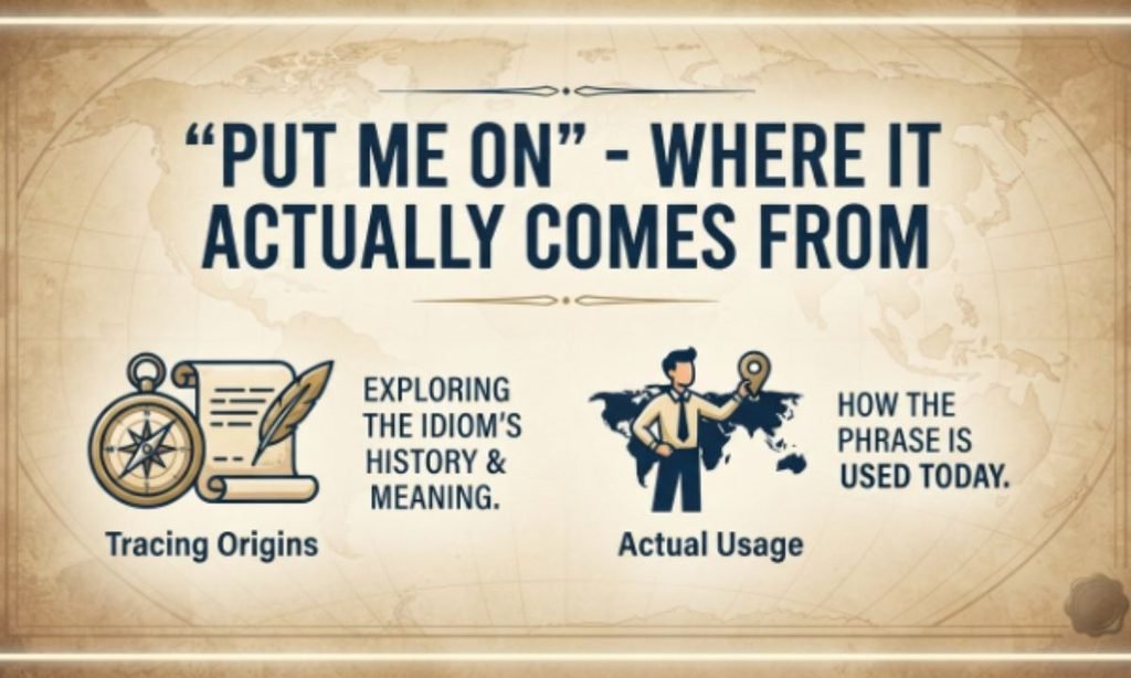 "Put Me On" — Where It Actually Comes From