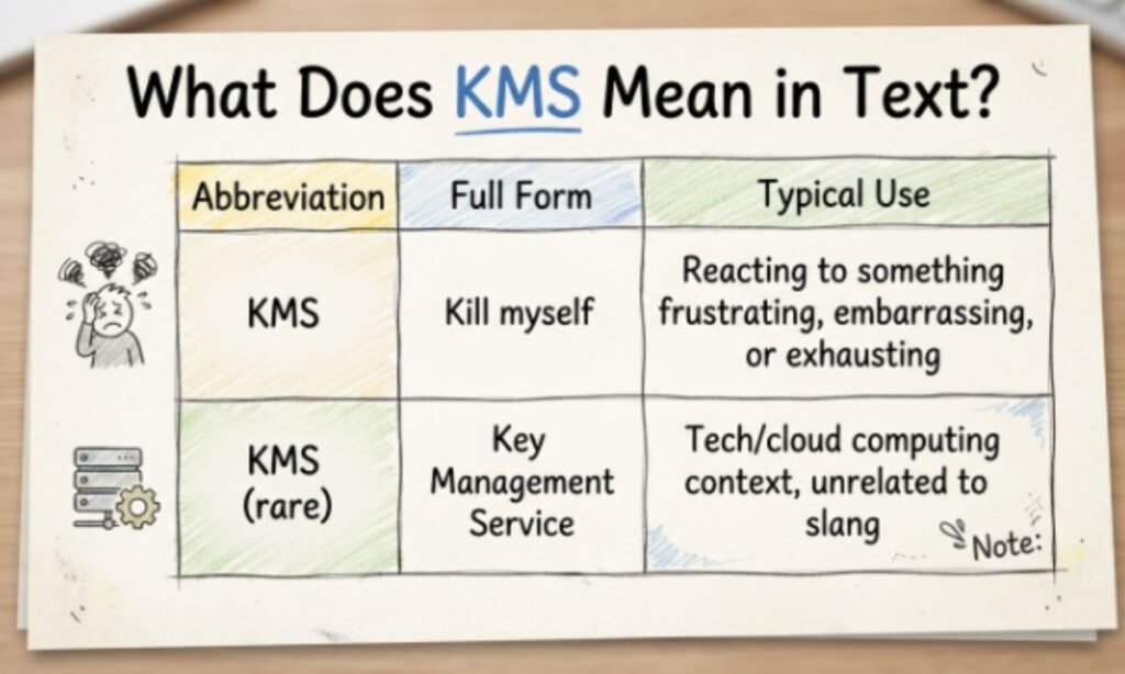 KMS Mean in Text