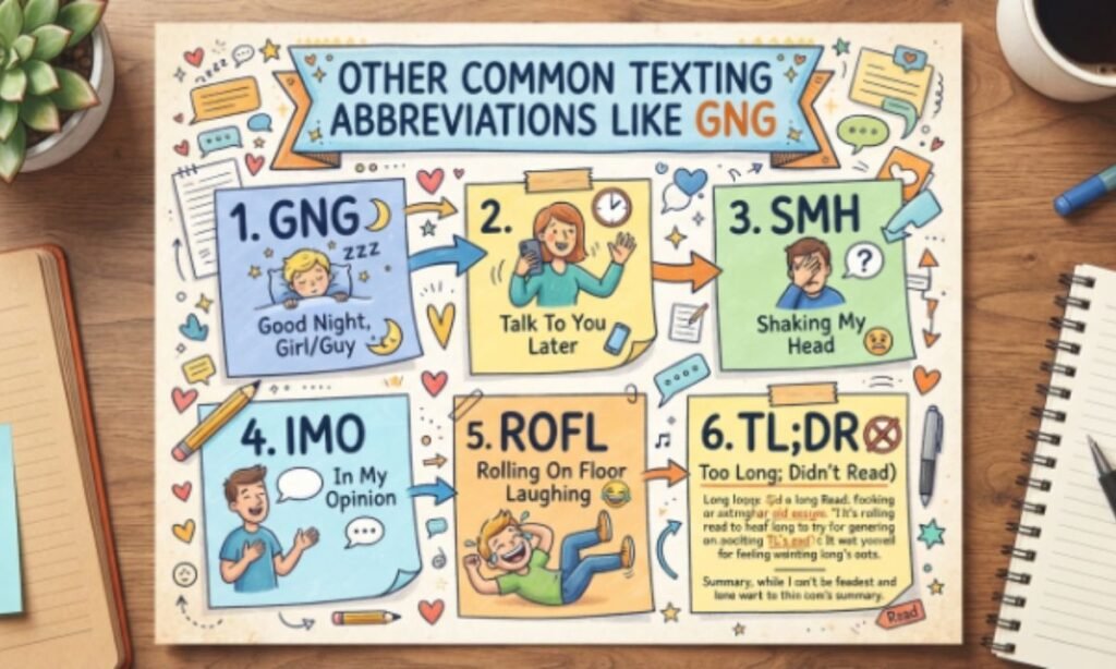 Other Common Texting Abbreviations Like GNG