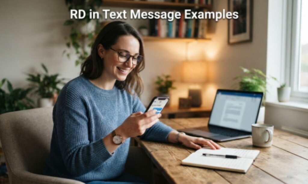 How to Reply to RD in a Text