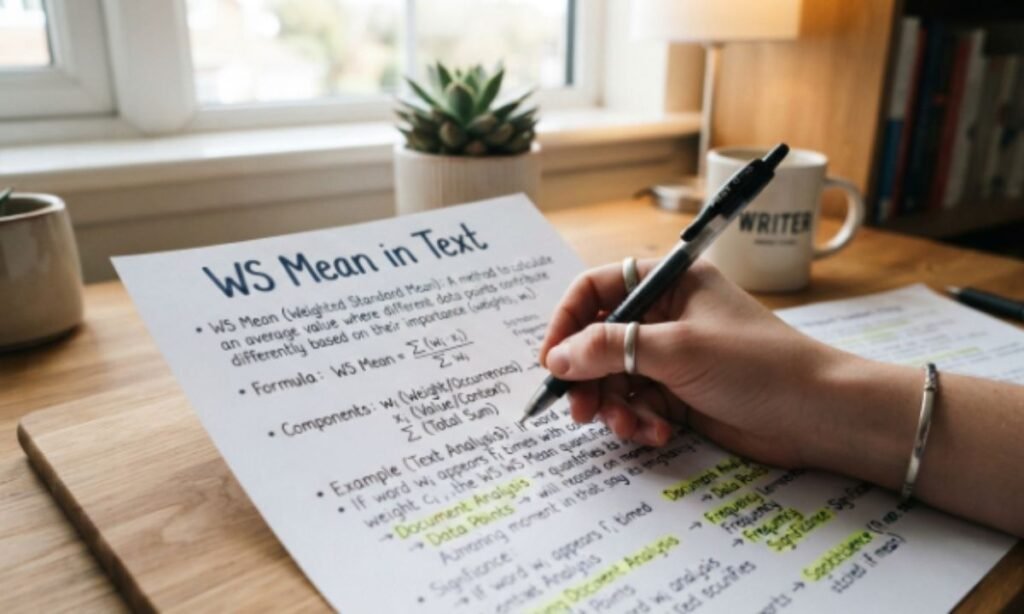 WS Meaning in Text