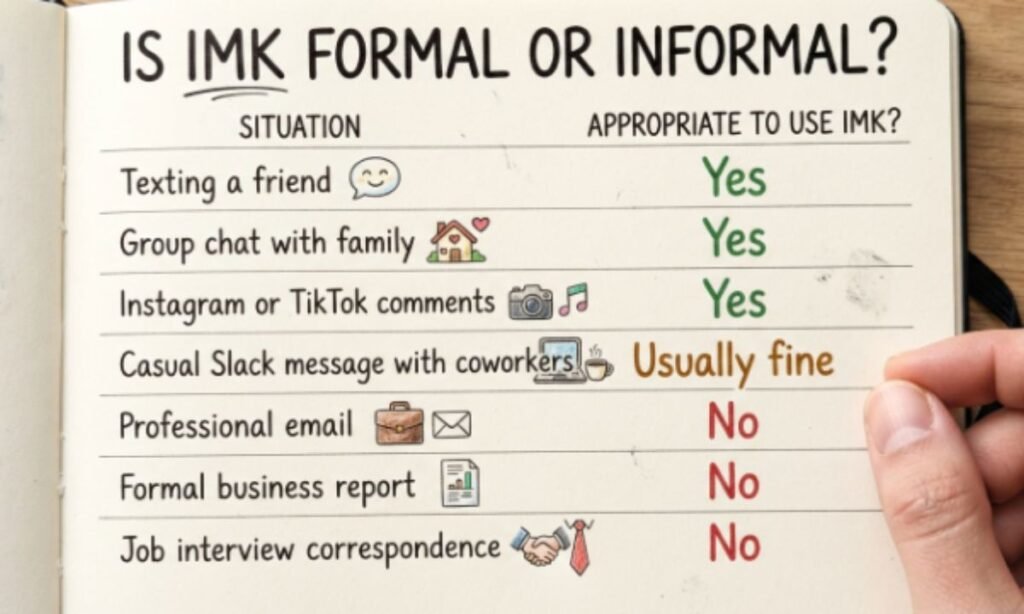 Is IMK Formal or Informal?