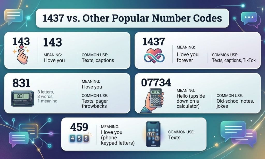 1437 vs. Other Popular Number Codes