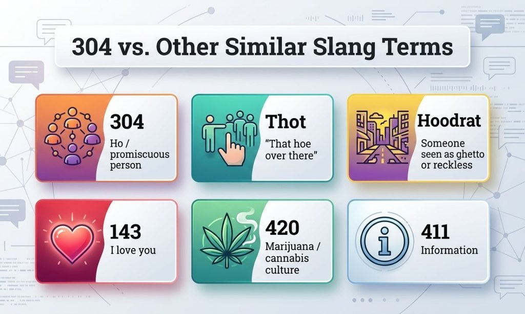 304 vs. Other Similar Slang Terms