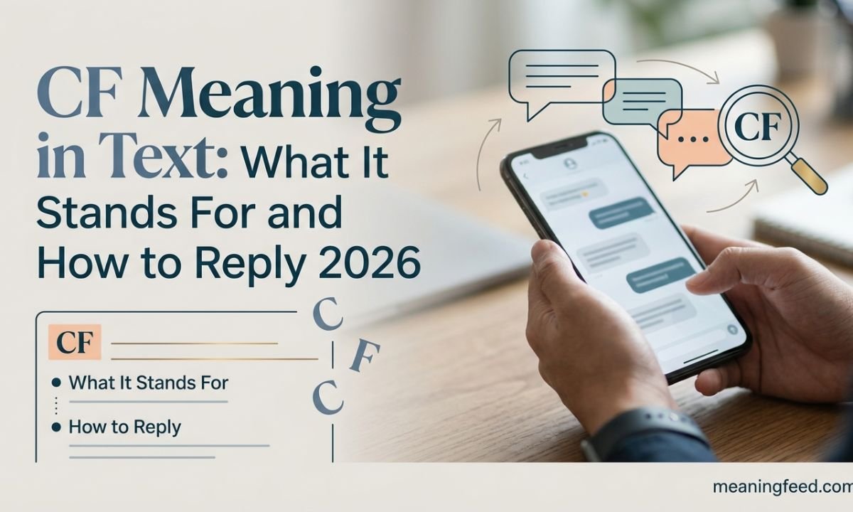 CF Meaning in Text: What It Stands For and How to Reply 2026