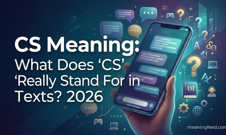 CS Meaning: What Does "CS" Really Stand For in Texts? 2026