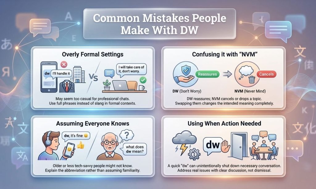 Common Mistakes People Make With DW
