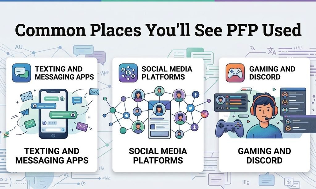 Common Places You'll See PFP Used
