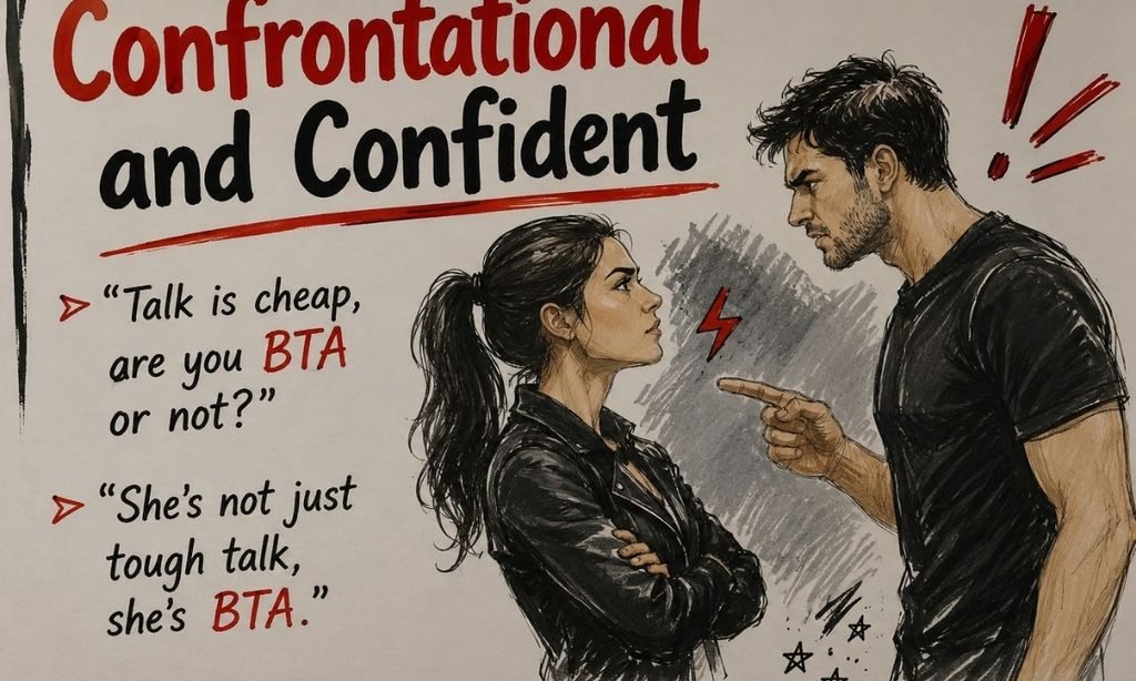 Confrontational and Confident