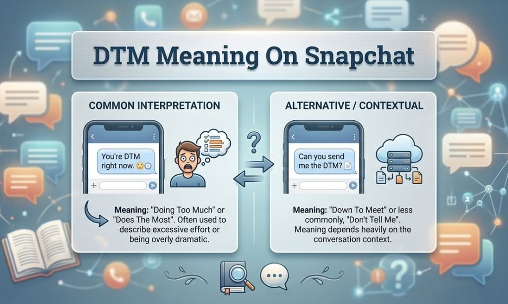 DTM Meaning On Snapchat