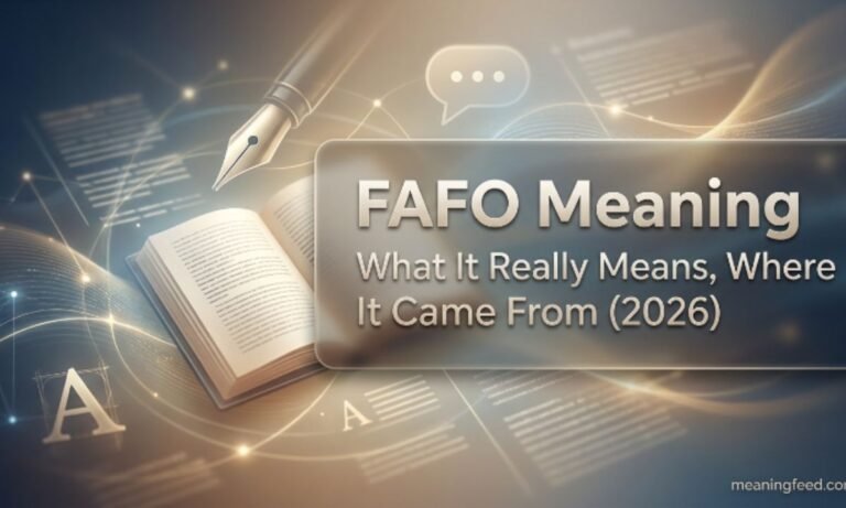 FAFO Meaning In Text,What It Really Means and Where It Came From (2026)