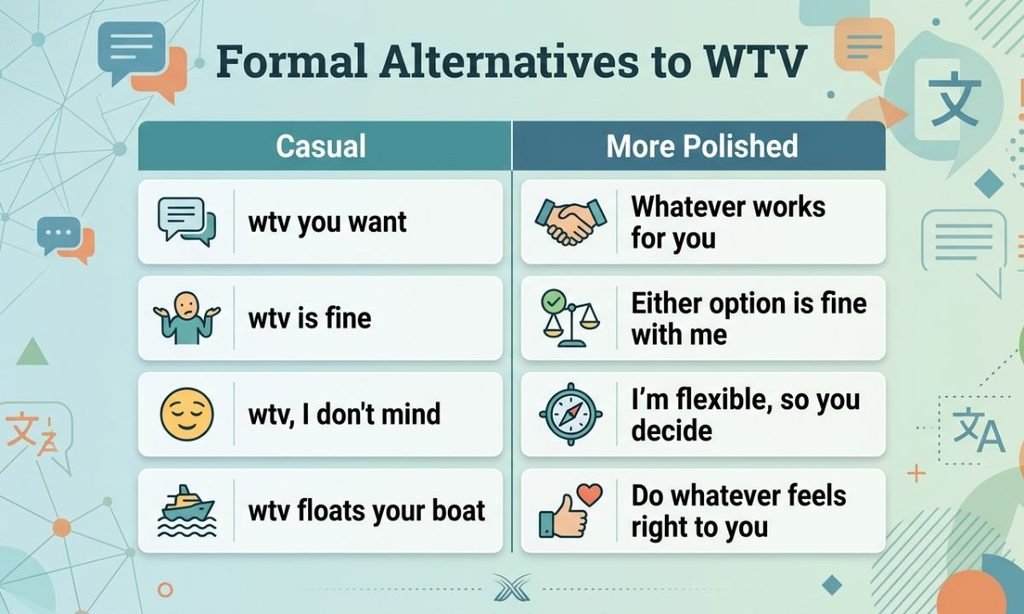 Formal Alternatives to WTV