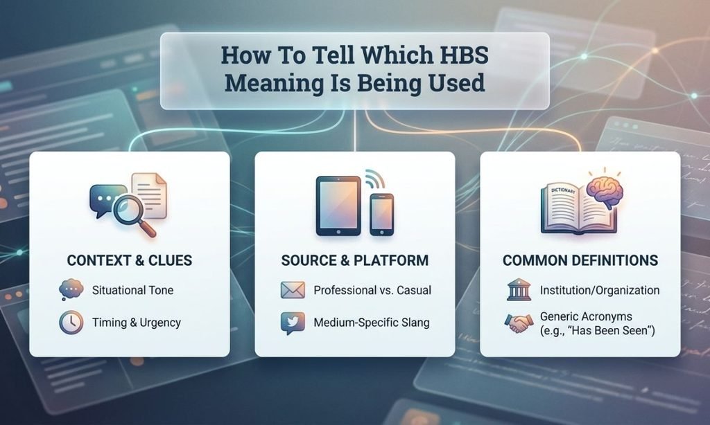 How To Tell Which HBS Meaning Is Being Used