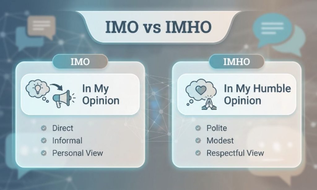 IMO vs IMHO