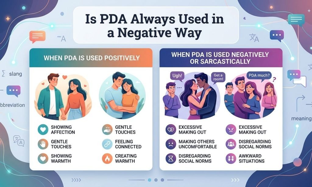 Is PDA Always Used in a Negative Way