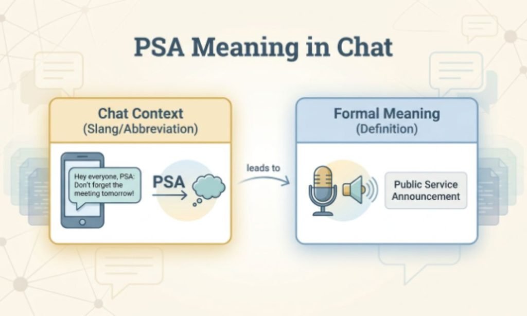 PSA Meaning in Chat