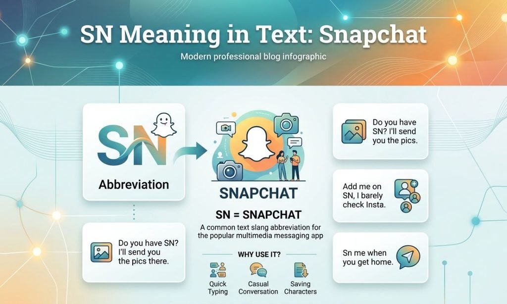 SN Meaning in Text: Snapchat