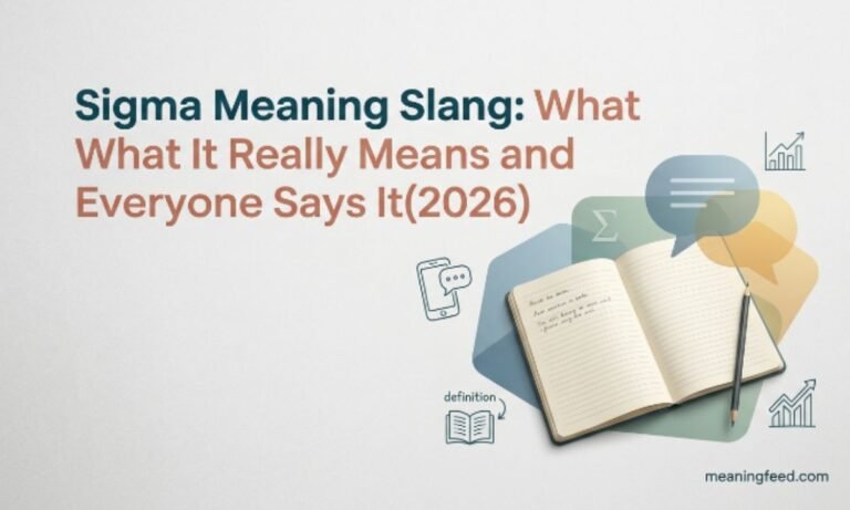 Sigma Meaning Slang: What It Really Means and Why Everyone Says It(2026)