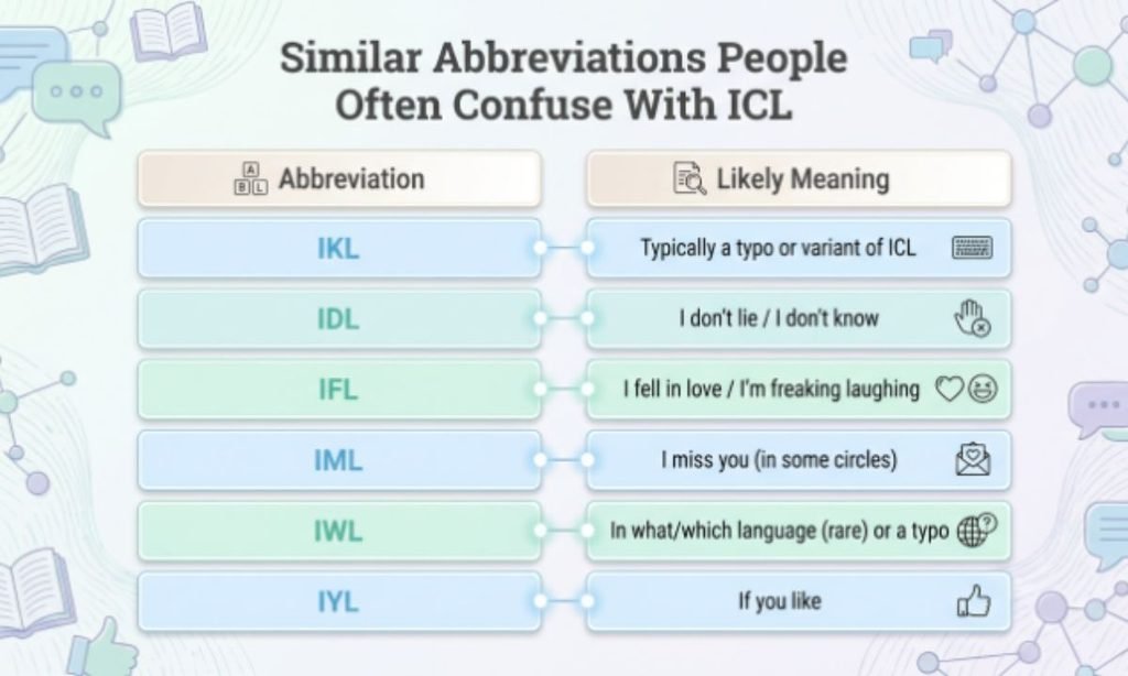 Similar Abbreviations People Often Confuse With ICL