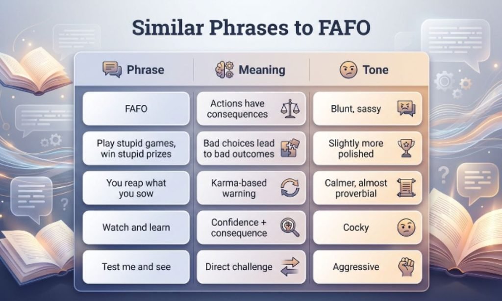 Similar Phrases to FAFO