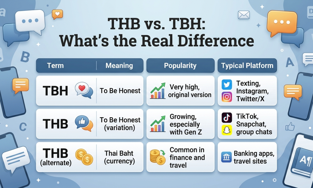 THB vs. TBH: What's the Real Difference