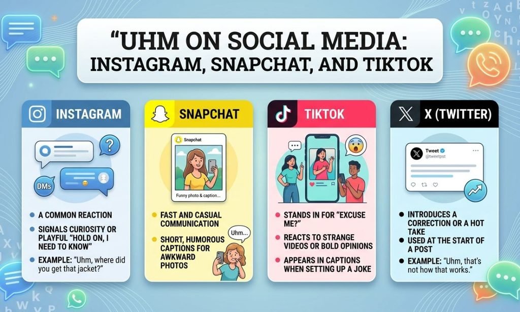 Uhm on Social Media: Instagram, Snapchat, and TikTok