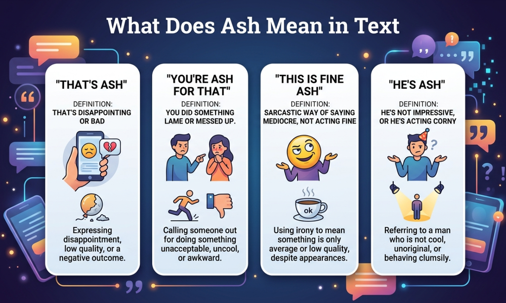 What Does Ash Mean in Text