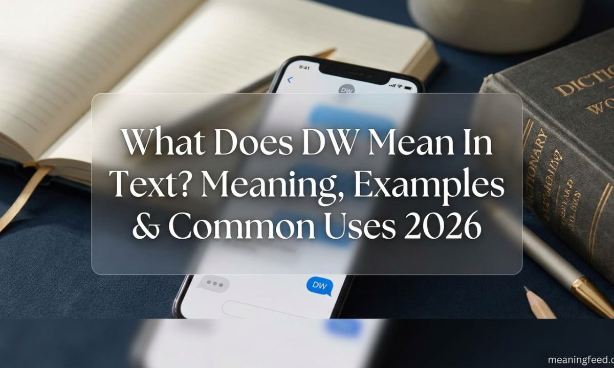 What Does DW Mean In Text? Meaning, Examples & Common Uses 2026