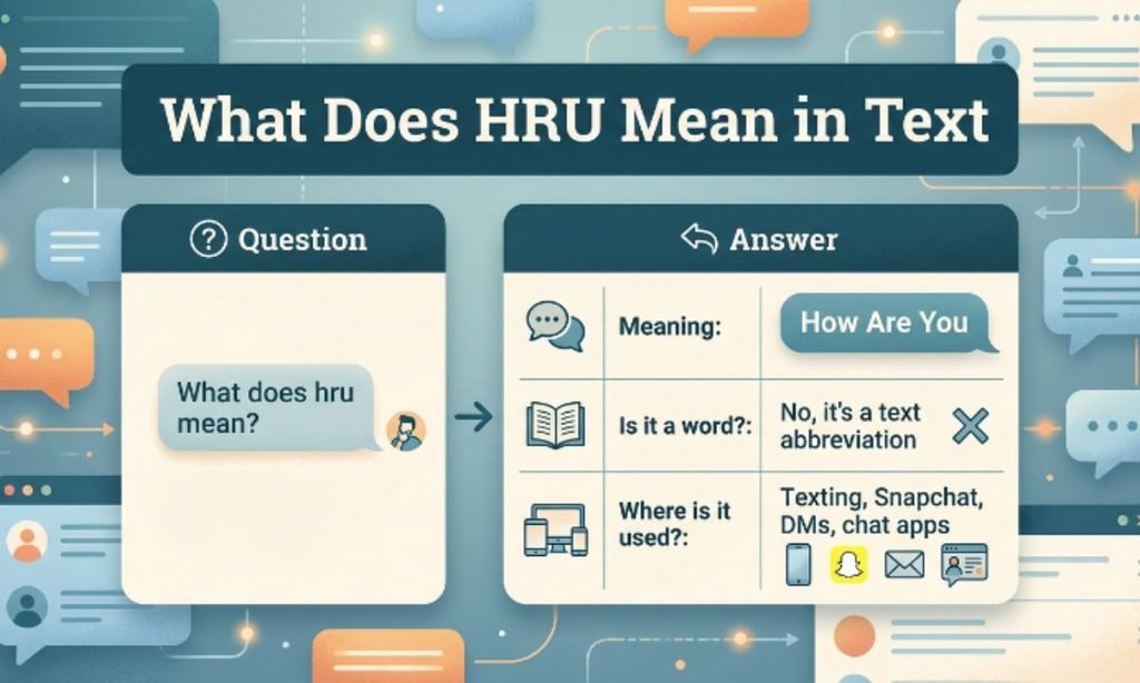 What Does HRU Mean in Text