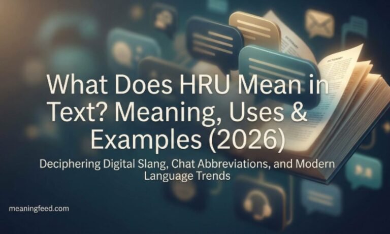 What Does HRU Mean in Text? Meaning, Uses & Examples (2026)