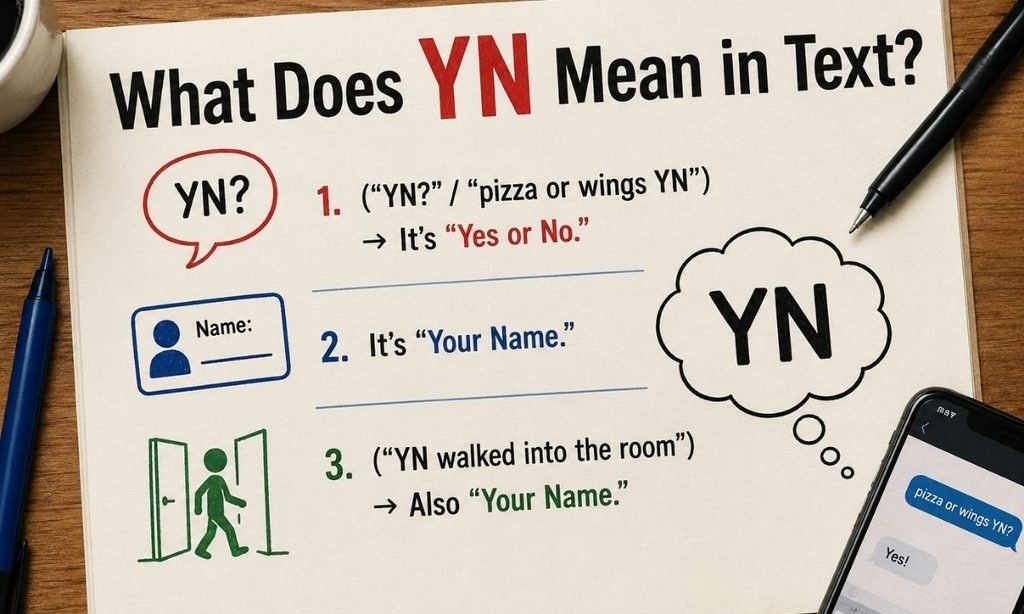 What Does YN Mean in Text