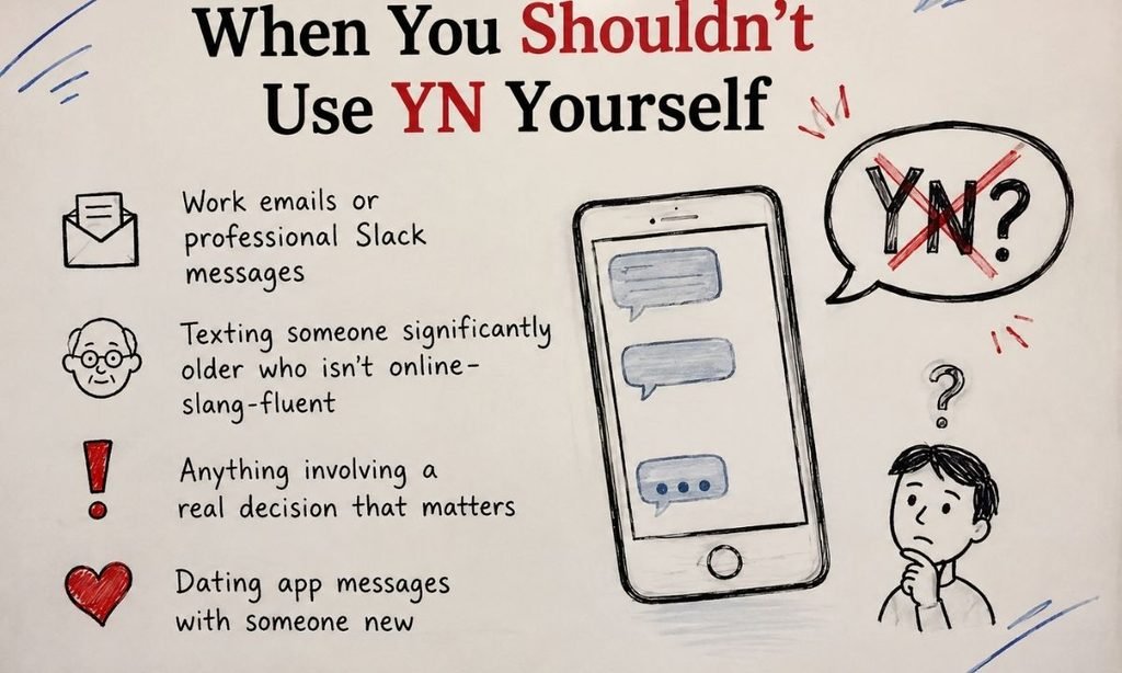 When You Shouldn't Use YN Yourself
