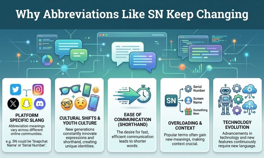 Why Abbreviations Like SN Keep Changing